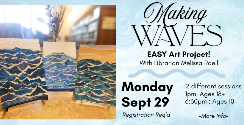 Making Waves program Sept 29