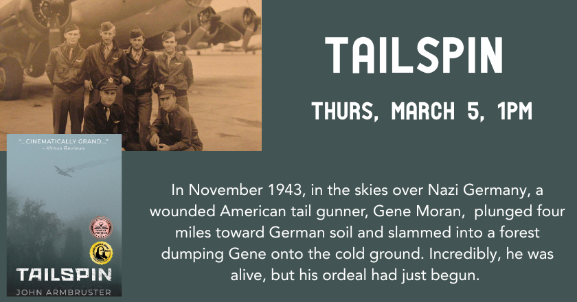 Tail spin program, march 5 at 1pm