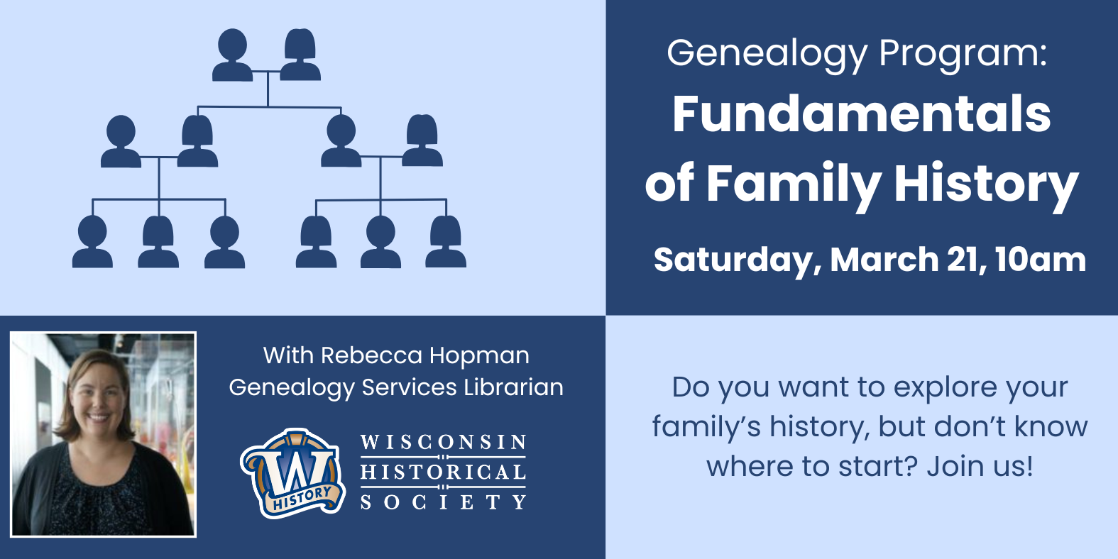 Genealogy program march 31 at 10am