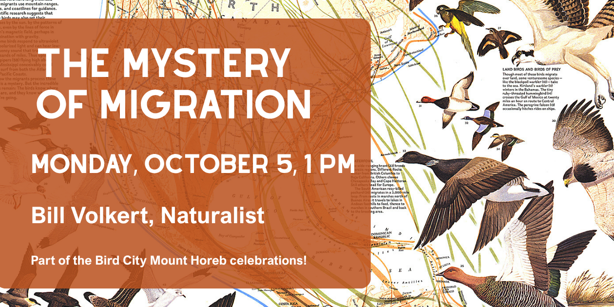 Mystery of Migration Program October 5 at 1pm